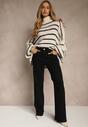 Czarne Jeansy Wide Leg High Waist z Bawełną i Domieszką Wiskozy Zozelia