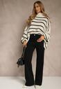 Czarne Jeansy Wide Leg High Waist z Bawełną i Domieszką Wiskozy Zozelia