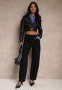 Czarne Jeansy Slouchy Regular Waist Fesarina