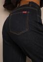 Niebieskie Jeansy Mom Fit Regular Waist Ahortia
