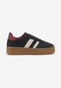 Niebieskie Sneakersy w Stylu Klasycznych Tenisówek na Platformie Nallania