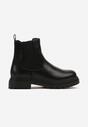 Czarne Botki Sztyblety w Stylu Basic Mirelitte