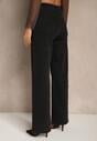 Czarne Szerokie Jeansy Regular Waist Isovena