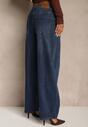Niebieskie Jeansy High Waist Barrel Fit Salisette