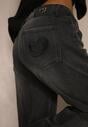 Szare Jeansy Mom Fit High Waist Ralima