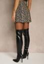Panterkowe Klasyczne Szorty High Waist Amerre
