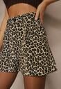Panterkowe Klasyczne Szorty High Waist Amerre