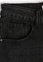 Czarne Jeansy Mom Fit High Waist z Dodatkiem Wiskozy Aclonea