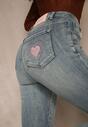 Niebieskie Jeansy Skinny Regular Waist z Bawełną Tevirsa