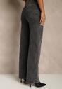 Szare Jeansy Wide Leg High Waist Mevandria