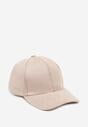 Beżowa Casualowa Czapka z Daszkiem Tuslena