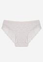 Jasnoszare Majtki Figi z Koronkowymi Wstawkami Amiora