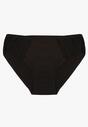 Czarne Bawełniane Majtki Figi o Klasycznym Fasonie Venalice