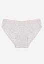 Jasnoszare Bawełniane Majtki Figi o Klasycznym Fasonie Venalice