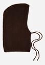 Brązowa Czapka Balaclava z Wełną i Ściągaczami Linobra