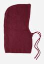 Czerwona Czapka Balaclava z Wełną i Ściągaczami Linobra