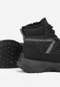 Czarne Sportowe Śniegowce Chunky na Platformie Ishweda