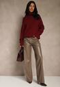 Pulover pe gât Bordo