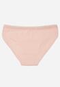 Jasnoróżowe Majtki Figi z Bawełny z Napisem Love Adririn