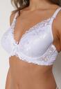 Biały Koronkowy Biustonosz w Klasycznym Stylu Coralee