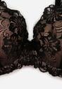 Czarno-Beżowy Koronkowy Biustonosz w Klasycznym Stylu Coralee