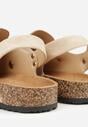 Beżowe Sandały Typu Chodaki z Klamrami Silvermore