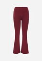 Bordowe Legginsy Dzwony High Waist Orruvana
