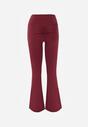 Bordowe Legginsy Dzwony High Waist Orruvana