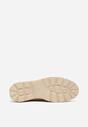 Beżowe Mokasyny z Metaliczną Klamrą Glitterfly