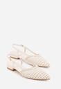 Beżowe Sandały z Plecioną Cholewką Triscan