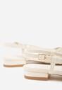 Beżowe Sandały z Plecioną Cholewką Triscan