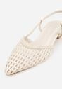 Beżowe Sandały z Plecioną Cholewką Triscan