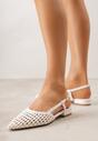 Białe Sandały z Plecioną Cholewką Triscan