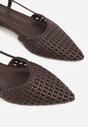 Brązowe Sandały z Plecioną Cholewką Triscan