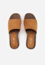 Brązowe Klapki z Nitami Lephiaphe