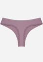 Fioletowe Majtki Stringi z Bawełną z Koronką Aethimilia