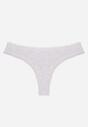 Szare Majtki Stringi z Bawełną z Koronką Aethimilia
