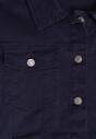 Granatowa Jeansowa Kurtka z Bawełny Perilopei