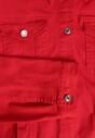 Czerwona Jeansowa Kurtka z Bawełny Perilopei