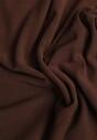 Brązowa Marszczona Bluzka z Wiskozą i Bawełną Trihal