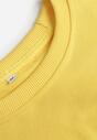 Żółta Bluza z Bawełną ze Ściągaczami przy Rękawach i w Pasie Alberia