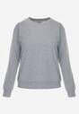 Szara Casualowa Bluza z Bawełną Akko