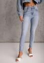 Niebieskie Jeansy Typu Skinny z Bawełny Nevitaes