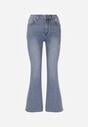 Niebieskie Jeansy Dzwony Bootcut High Waist z Bawełną Urilyss