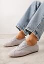 Szare Sneakersy Kultowe Tenisówki Y2K z Imitacji Zamszu Nerialle