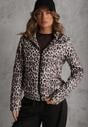 Panterkowa Kurtka z Odpinanym Kapturem Anastaera