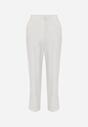 Białe Klasyczne Spodnie VICES Garniturowe High Waist Dimaia
