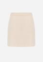 Beżowa Ołówkowa Spódnica VICES w Stylu Basic Fretima