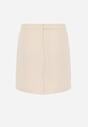 Beżowa Ołówkowa Spódnica VICES w Stylu Basic Fretima