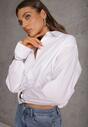 Biała Koszula z Bawełny w Stylu Balloon Oversize Arlelia